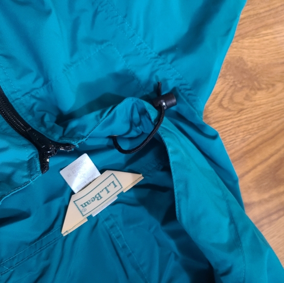 Vintage 90's LL Bean Pullover Kangaroo Rain Jacket Size Large - Picture 7 of 7